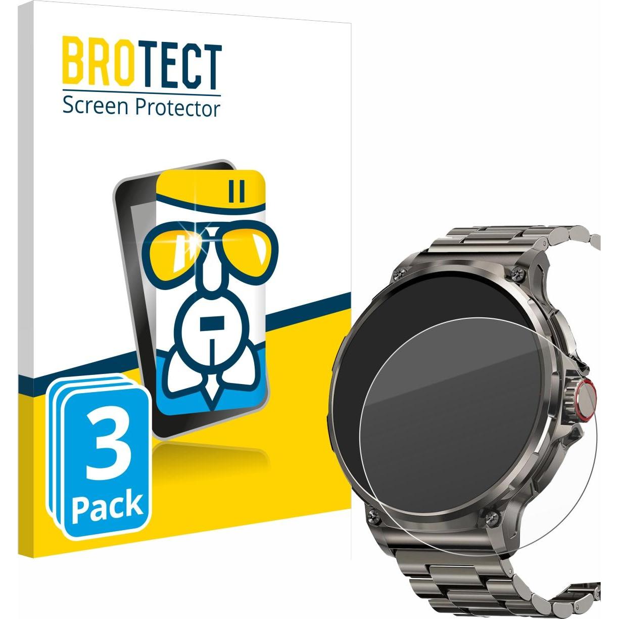 Thumbnail - BROTECT AirGlass Panzerglasfolie, Smartwatch Schutzfolie, Transparent