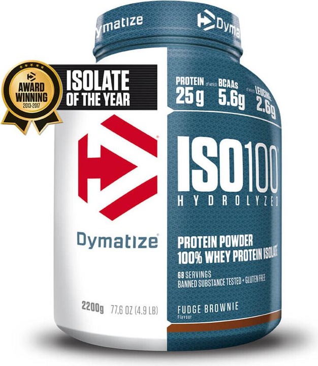 Actual product image Dymatize Iso 100 (Brownie, 1 pcs., 2264 g)