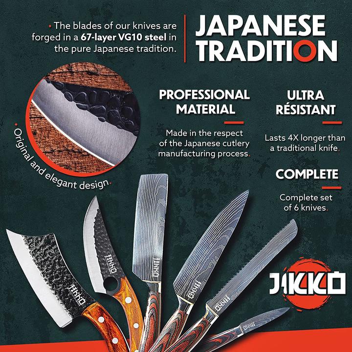 Produktbild Jikko Japanisches Messerset VG-10