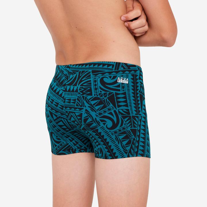 Produktbild Nabaiji Badehose Boxer Jungen - 500 Fitib Fatu grün (122)