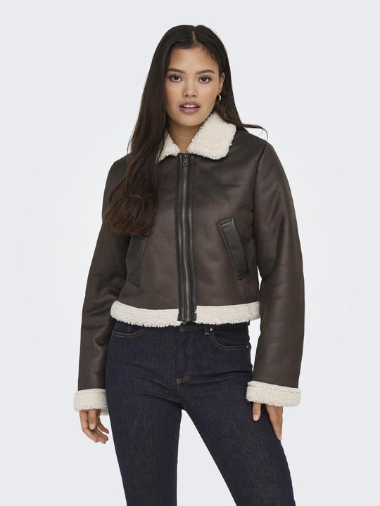 Image du produit Only Fly-Away col veste en cuir synthétique (L)