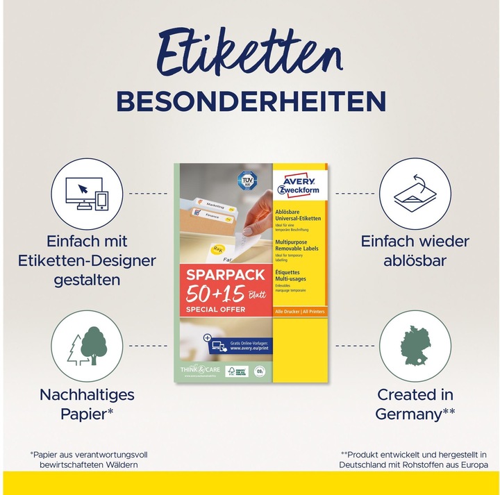 Productafbeelding Avery Universele etiketten