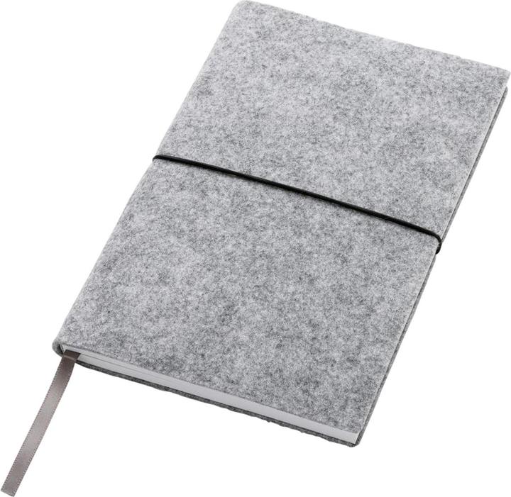 Actual product image Xd Collection Soft Cover Recycled Felt A5 Notebook (A5, Lined, Soft cover)