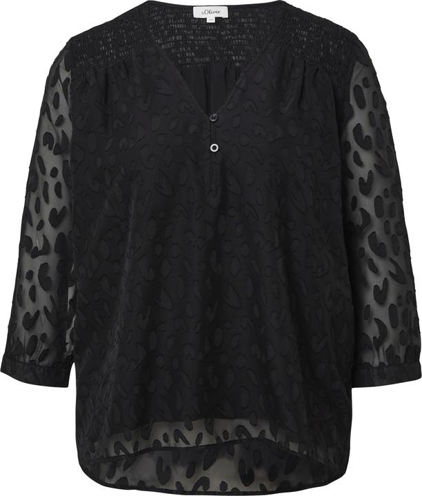 Image du produit S.Oliver Bluse Bluse aus Struktur-Chiffon im Relaxed Fit