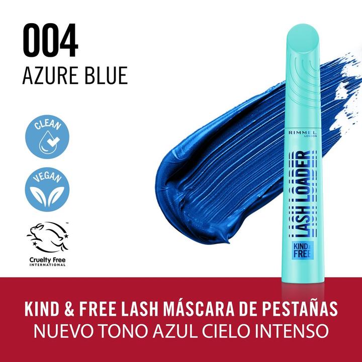 Actual product image Rimmel London KIND & FREE LASH LOADER Wimperntusche #004 -Azurblau 9,5 ml (#004 -Azure blue)