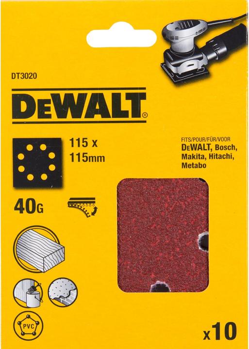 Produktbild DeWalt Schleifpapier Klettfix (40)