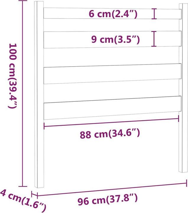 Immagine prodotto vidaXL Bonar (96 x 4 x 100 cm)