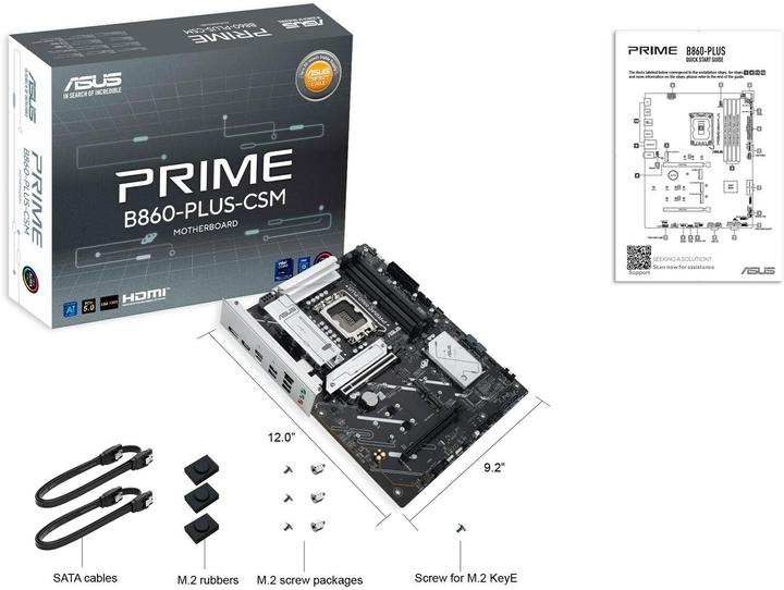 Produktbild ASUS PRIME B860-PLUS-CSM (LGA 1851, Intel B860, ATX)