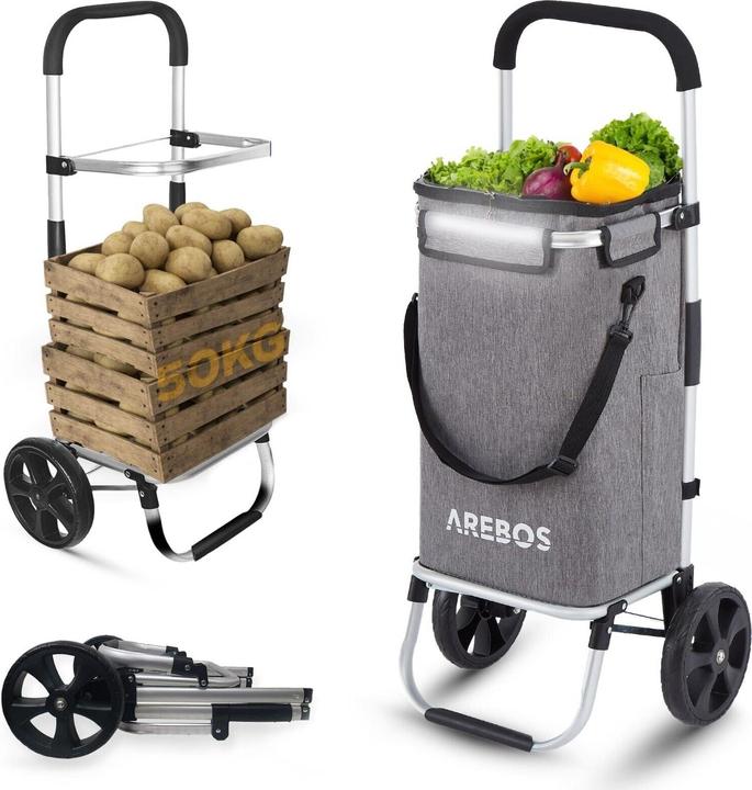 Arebos Carrello della spesa