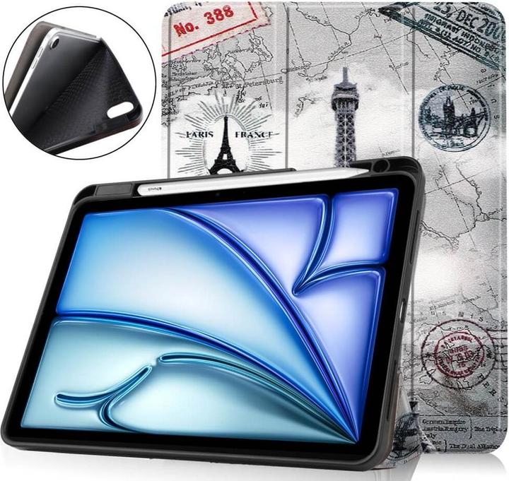 Image du produit Cover-Discount iPad Air 11 2024 - Étui Smart Motif porte-crayon (iPad Air 11 2024 (M2))