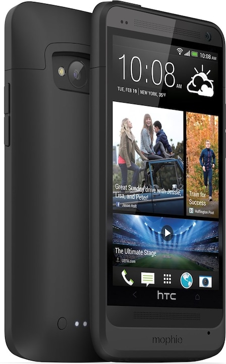 Image du produit mophie JuicePack - Étui avec batterie intégrée - HTC One - Noir (2500 mAh)