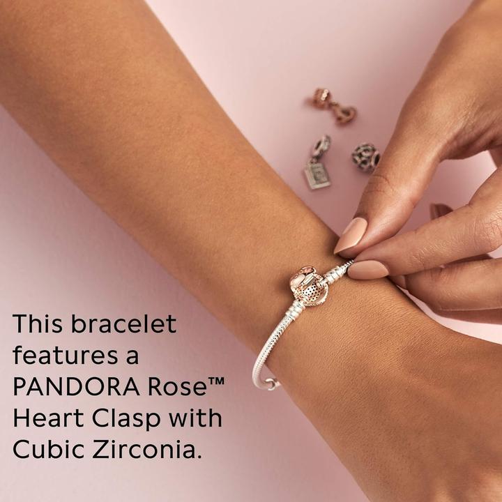 Immagine prodotto Pandora Bracciale con chiusura a cuore (19 cm, Argento)