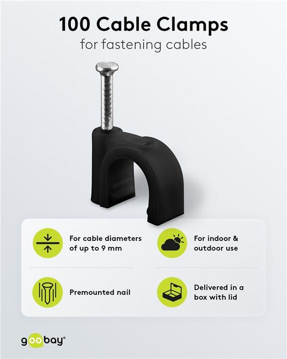 Actual product image Goobay Kabelschelle