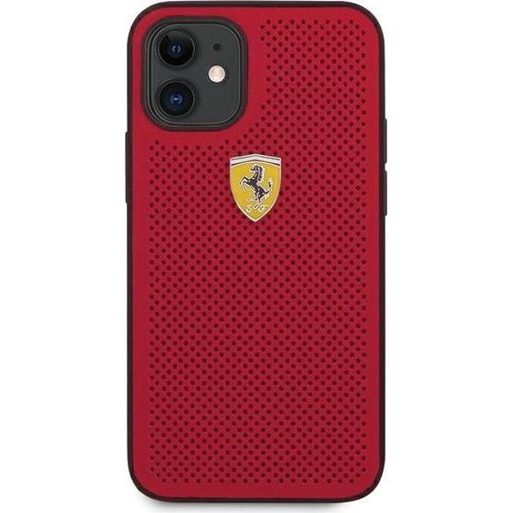 Thumbnail - Ferrari FESPEHCP12SRE iPhone 12 Mini 5.4 "Red / Red Hard Case Perforated Rail (Apple iPhone 12 mini), Smartphone Hülle, ...