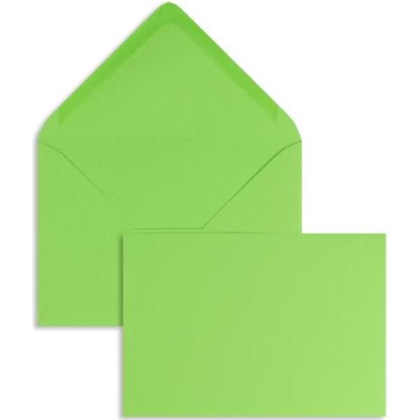 Blanke, Briefumschlag, Briefumschläge 156x220mm 120g/qm gummiert VE=100 Stück grüner apfel (100 x)