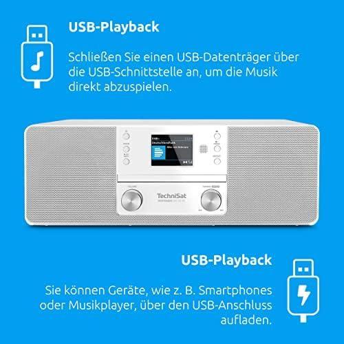Immagine prodotto TechniSat DAB+ Radio DigitRadio 370 CD BT (DAB, VHF, Bluetooth, Radio frequenza (RF))