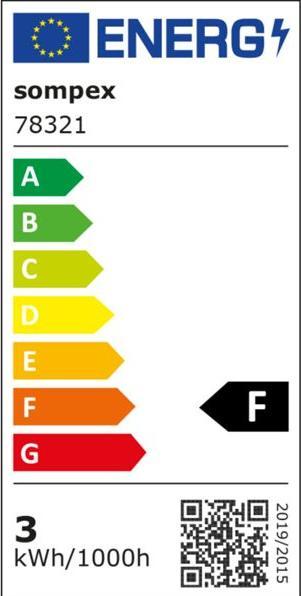 Energie-Label Sompex Boro T weiss (247 lm)