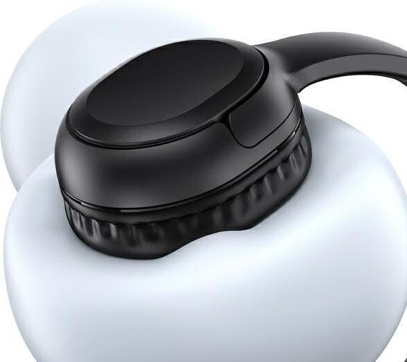 Actual product image Usams Słuchawki Bluetooth 5.3 nauszne Yun Series czarny/black TDLYEJYX01 (USAMS-YG23) (ANC, 40 h, Wireless)
