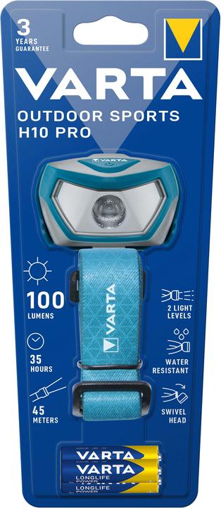 Varta Flashlight Outdoor Sports H10 Pro 3AAA (100 lm)