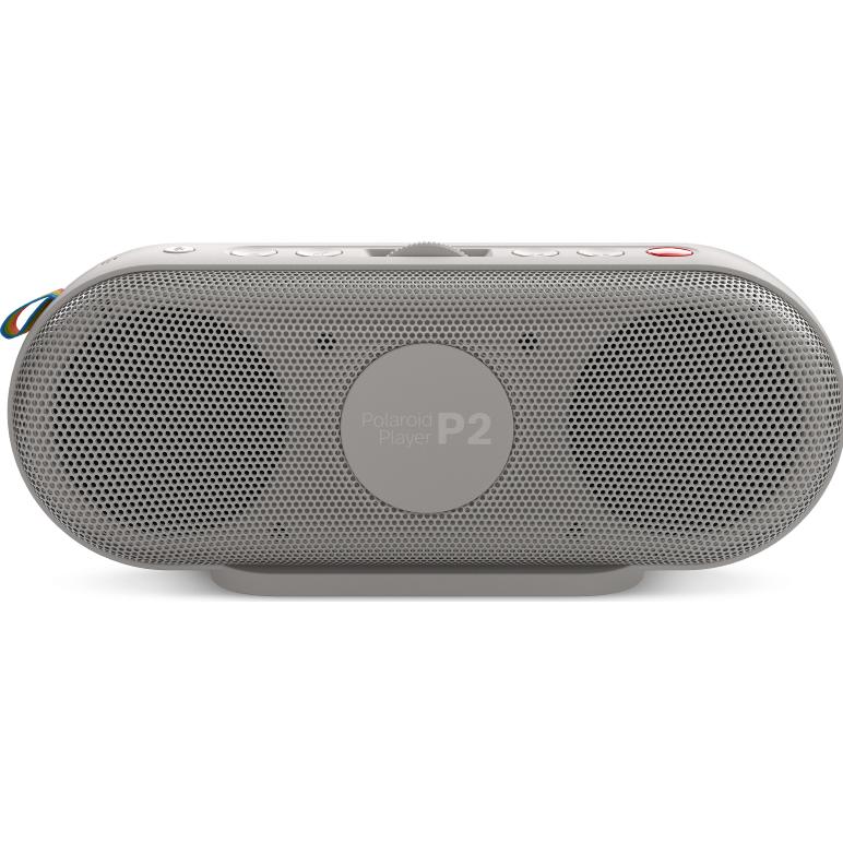 Polaroid P2 Music Player (15 h, Akkubetrieb), Bluetooth Lautsprecher, Grau