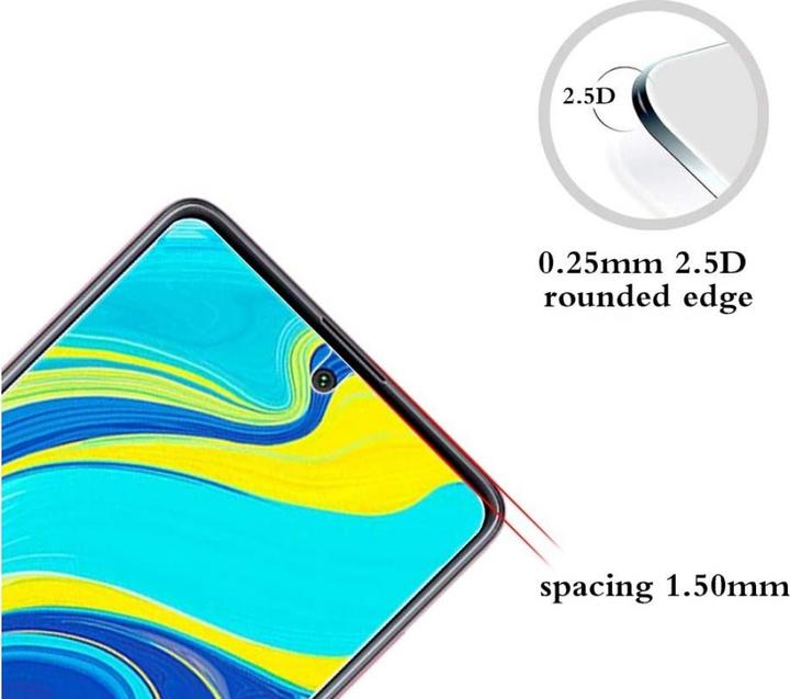 Produktbild Screenguard Xiaomi Redmi Note 9 Pro Panzerglas Schutzfolie Case Friendly Design (1 Stück, Xiaomi Redmi Note 9 Pro)