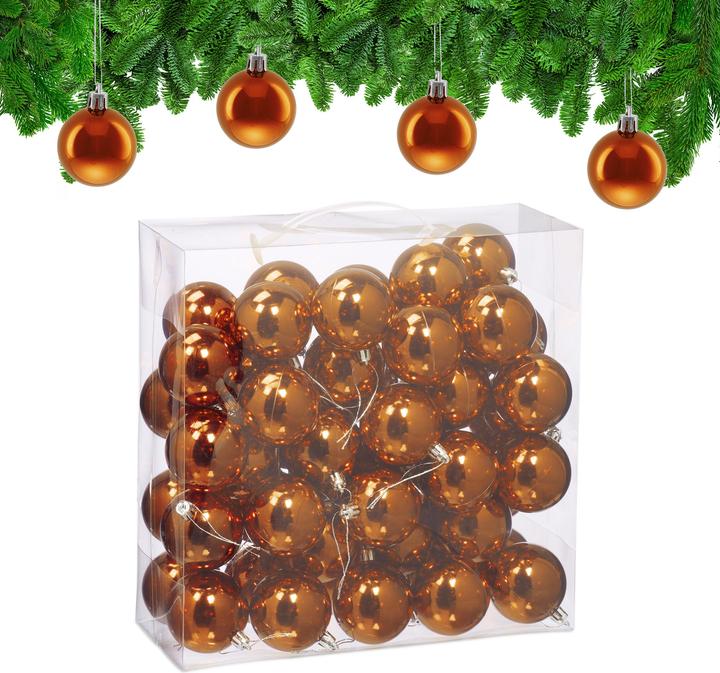 Actual product image Relaxdays Weihnachtskugeln im 50er Set (50 -part)