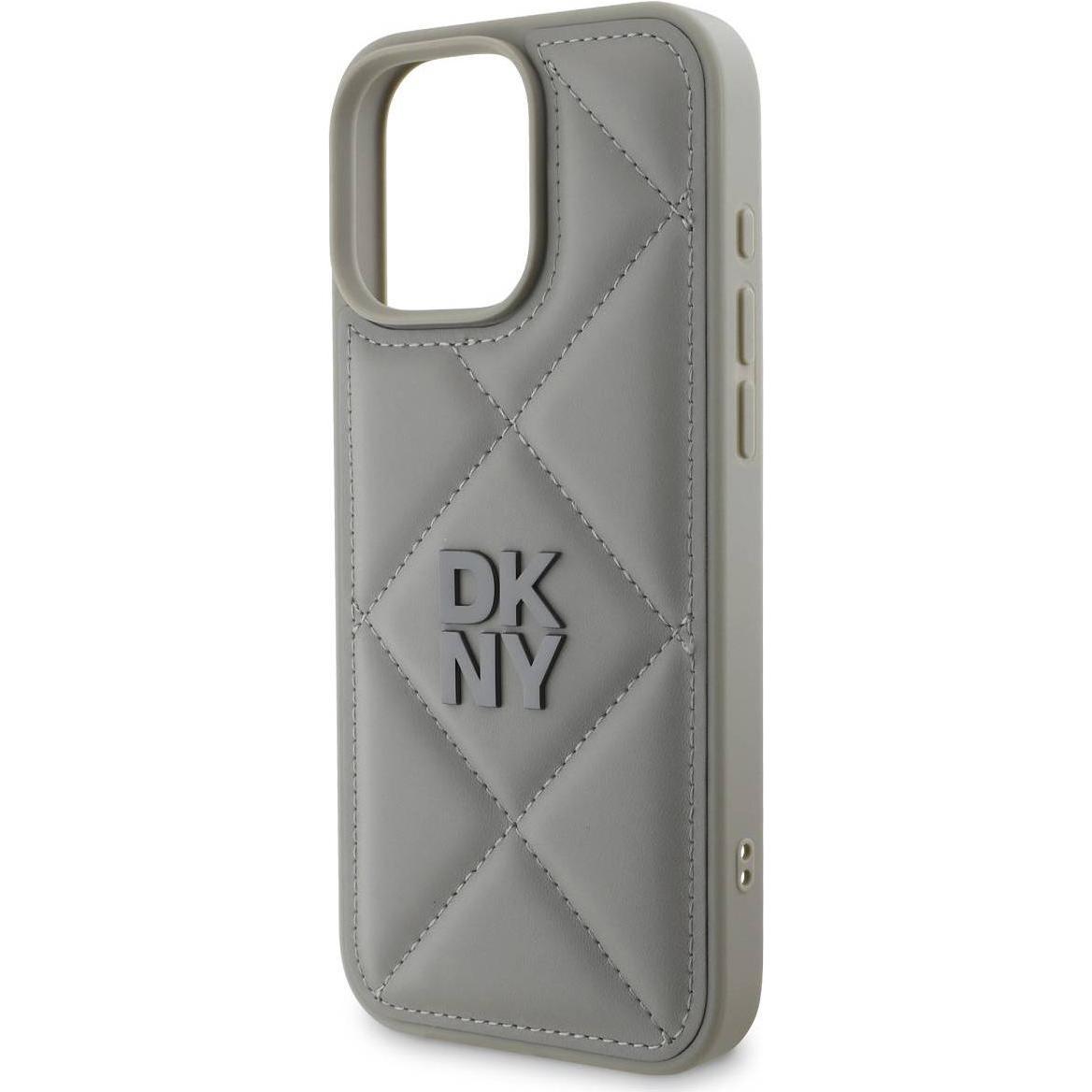 Thumbnail - DKNY Quilted Stack Backcover (Apple iPhone 16 Pro), Smartphone Hülle, Grau