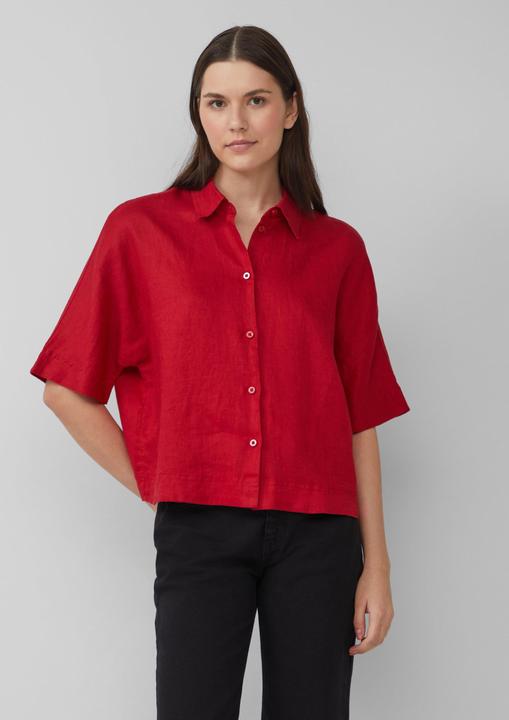 Image du produit S.Oliver Bluse Kurzarmbluse aus Leinen im Relaxed Fit (48)
