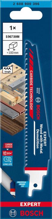 Productafbeelding Bosch Professional Zubehör Expert Hout met Metaal Sloop S 967 XHM reciprozaagblad, 1 stuk
