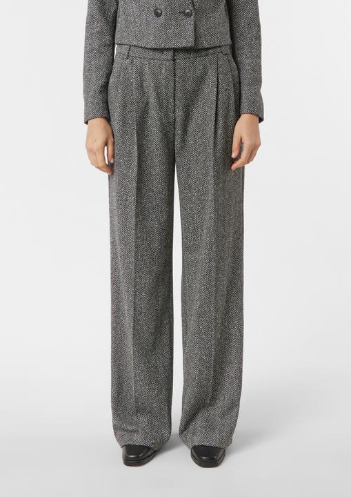 Produktbild Comma Hose Marlenehose mit Herringbone-Muster