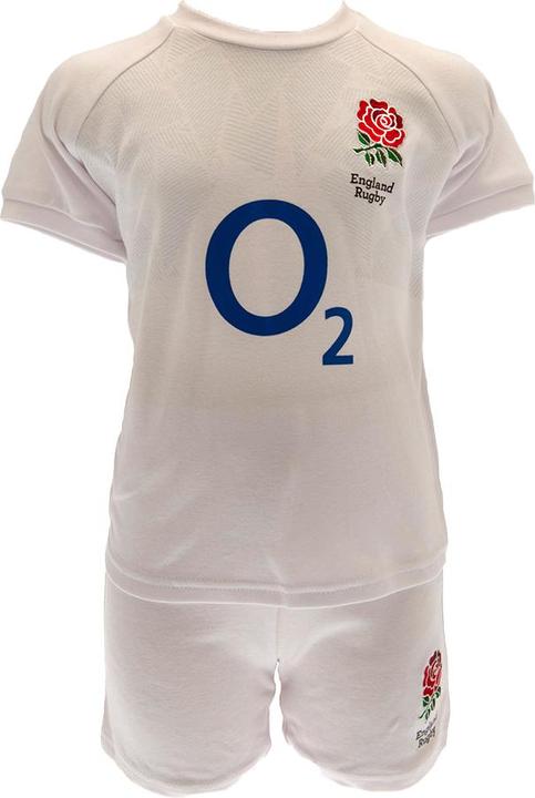 Produktbild England Rugby Baby Home Kit TShirt & Shorts Set (68)