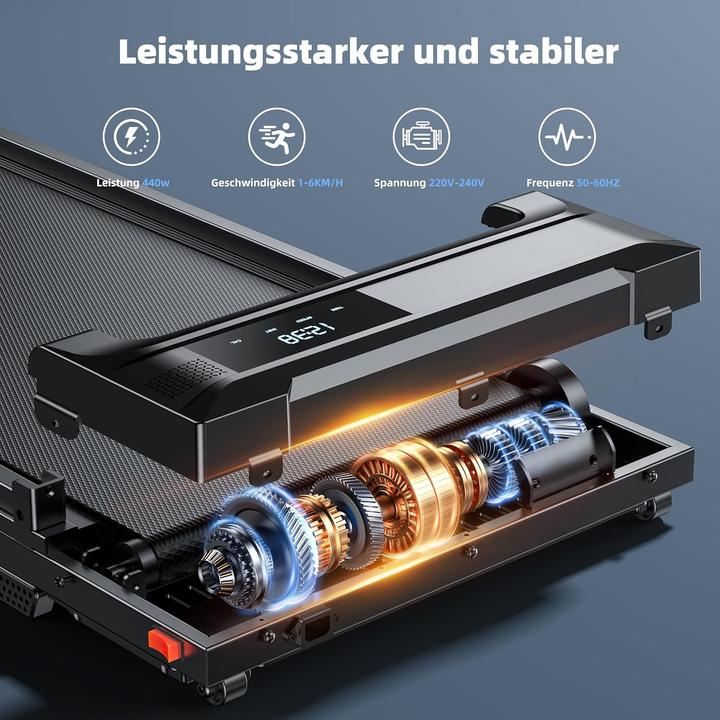 Produktbild Quekuane Klappbares Laufband mit Handyständer