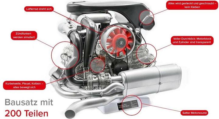 Produktbild Franzis Porsche 911 Turbomotor