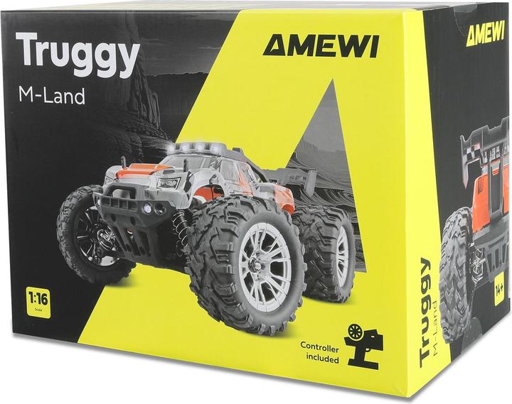 Image du produit Amewi M-Land Truggy 48km/h 4WD 1:16 RTR silber/blau