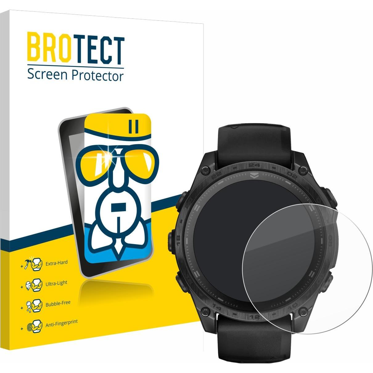 BROTECT Schutzglas Schutzfolie Displayschutz Display Schutz Glas Folie klar, Smartwatch Schutzfolie, Transparent