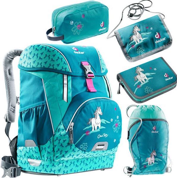 Produktbild Deuter Schulrucksack OneTwo Set petrol horse 2017