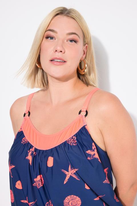 Actual product image Ulla Popken Seashell Print Tankini Set (54, 56)
