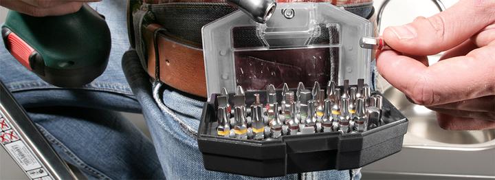 Produktbild kwb Bit Box 32 -Teilig Mit Guertelclip (Kreuz Pozidriv PZ)