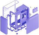 Productafbeelding Hyte X50 Mid Tower Case Taro Milk