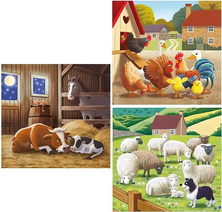 Image du produit Clementoni Puzzle Ferme 3x48 pcs. (48 pièces)