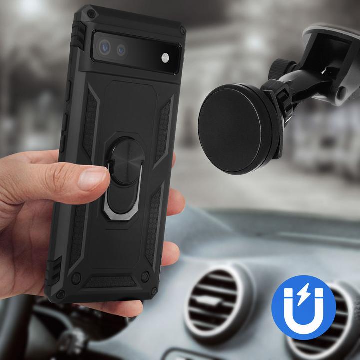 Produktbild Avizar stossfeste Handyhülle mit Ring Series (Google Pixel 6a)