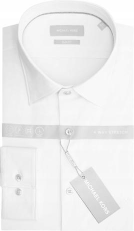 Produktbild Michael Kors PERFORMANCE STRETCH SLIM SHIRT WHITE MD0MD91399 100 40 42 (40, 42)