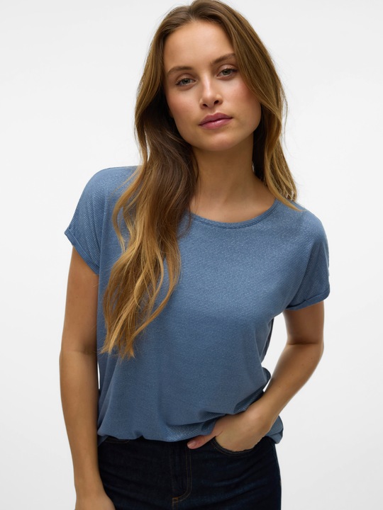 Image du produit Vero Moda Vmlava Glitter Ss Top Stripe Ga (XS)