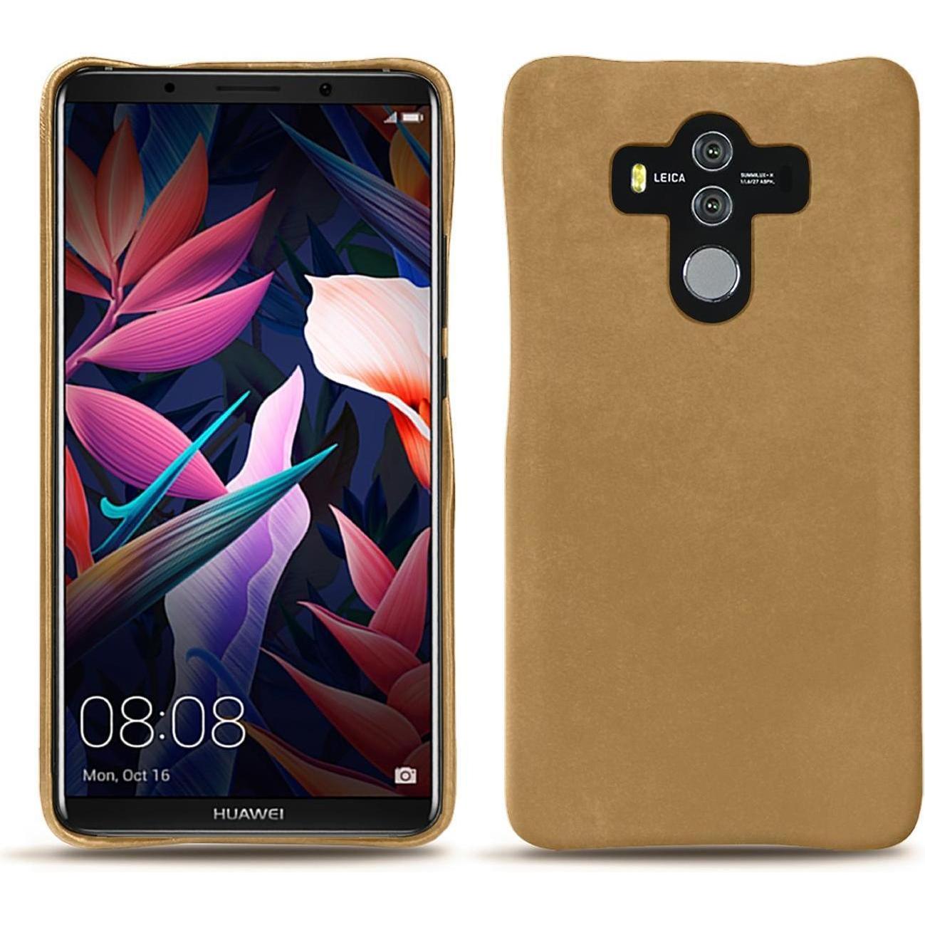 Noreve Lederschutzhülle (Huawei Mate 10 Pro), Smartphone Hülle, Braun