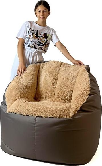 Produktbild Go Gift Sako Tasche Pouf Fluffy braun XXL 140 x 90 cm