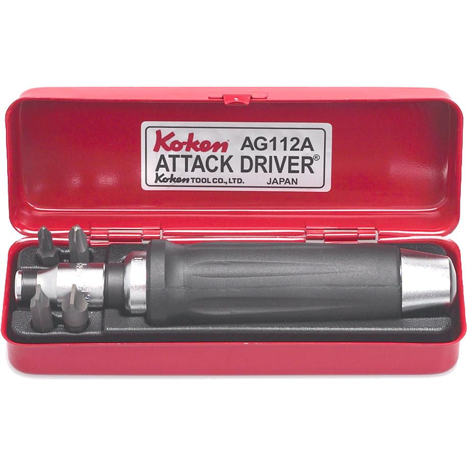 Koken, Cacciavite, Set di cacciaviti a percussione (Fessura croce Phillipps (PH))