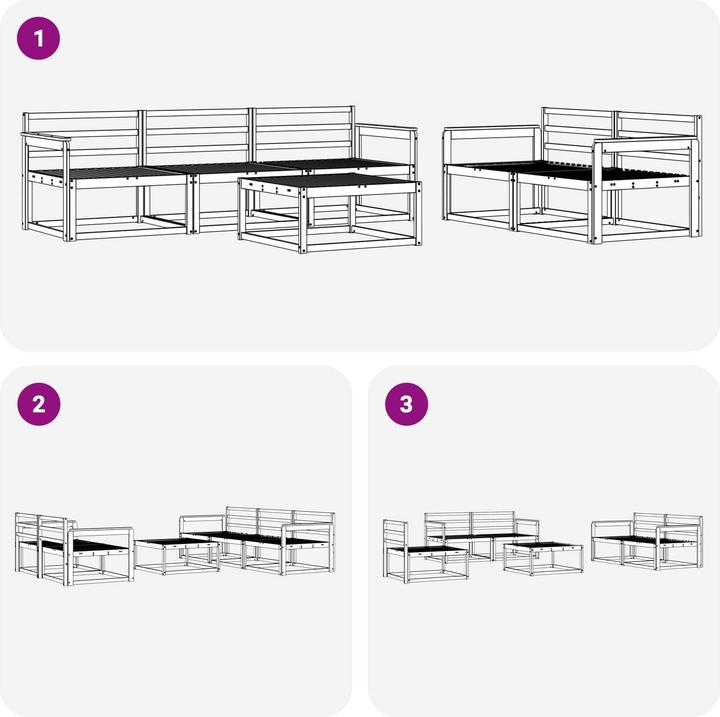 Produktbild vidaXL Outdoor-Sofagarnitur