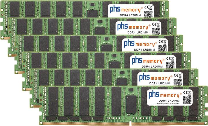 Actual product image PHS-memory RAM suitable for Apple MacPro7.1 (24-core + 28-core CPU) (Apple MacPro7.1 (24-core + 28-core CPU), 6 x 64GB)