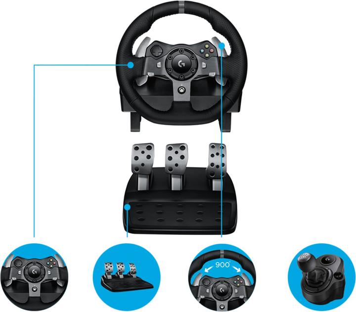 Productafbeelding Logitech G G920 Driving Force (Xbox, PC) (PC, Xbox One X, Xbox serie X, Xbox One S, Xbox serie S)