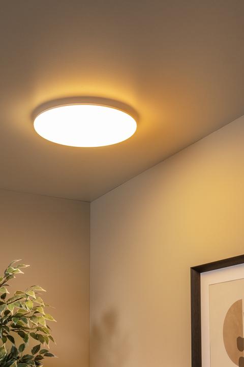 Actual product image Lucide OLSON LED Deckenleuchte 36W dimmbar Steuerbare Lichtfarbe Opal 79190/36/61 (2500 lm)
